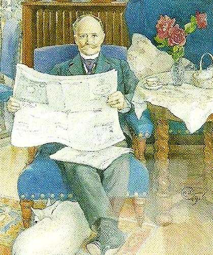 Carl Larsson portratt av hugo theorell